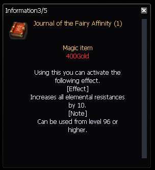 Journal of the Fairy Affinity