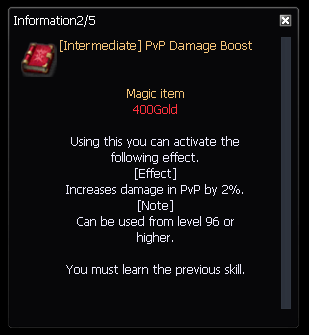 Intermediate PvP Damage Boost
