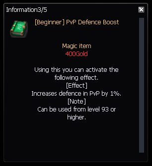Beginner PvP Defence Boost