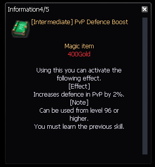 Intermediate PvP Defence Boost
